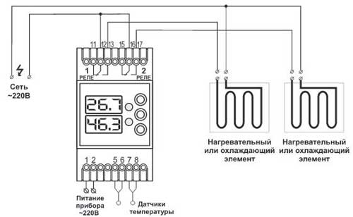 Схема Терморегулятора ТК 6