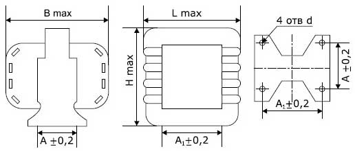 Схема трансформатора